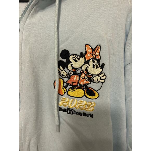 Disney Parks 2023 Zip up Hoodie Blue Sz XL - Picture 3 of 6